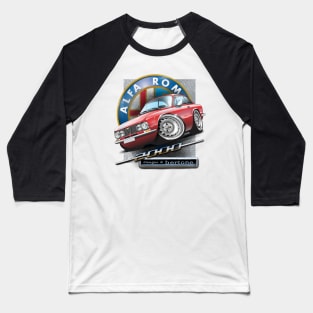 Cartooned Alfa Romeo GTV 2000 Bertone Coupé Baseball T-Shirt